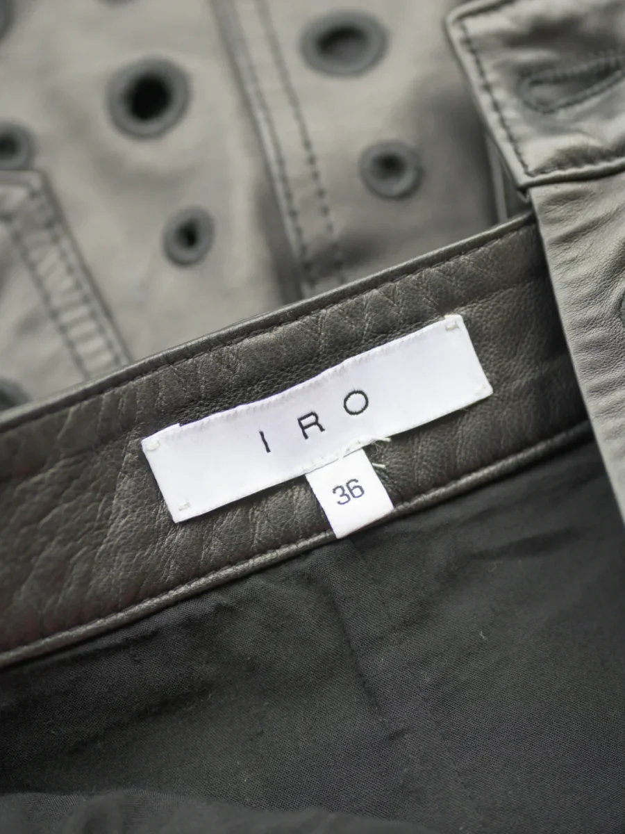 Iro Paris mini falda de cuero Talla 36 (S) - Imagen 6