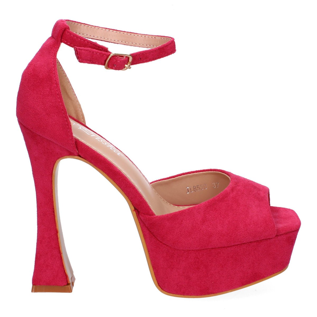 Sandalias de plataforma fucsia altas - Imagen 3