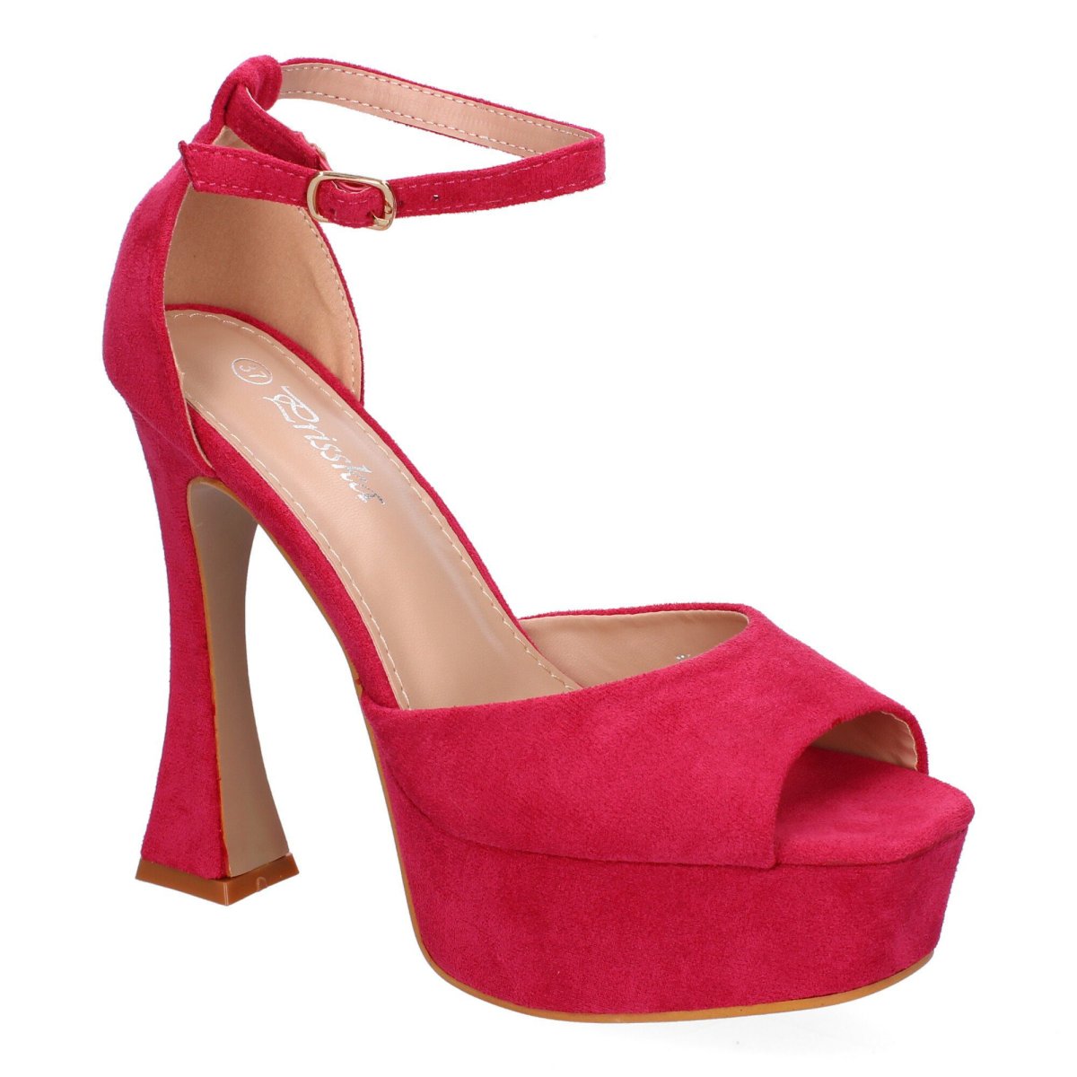 Sandalias de plataforma fucsia altas - Imagen 4