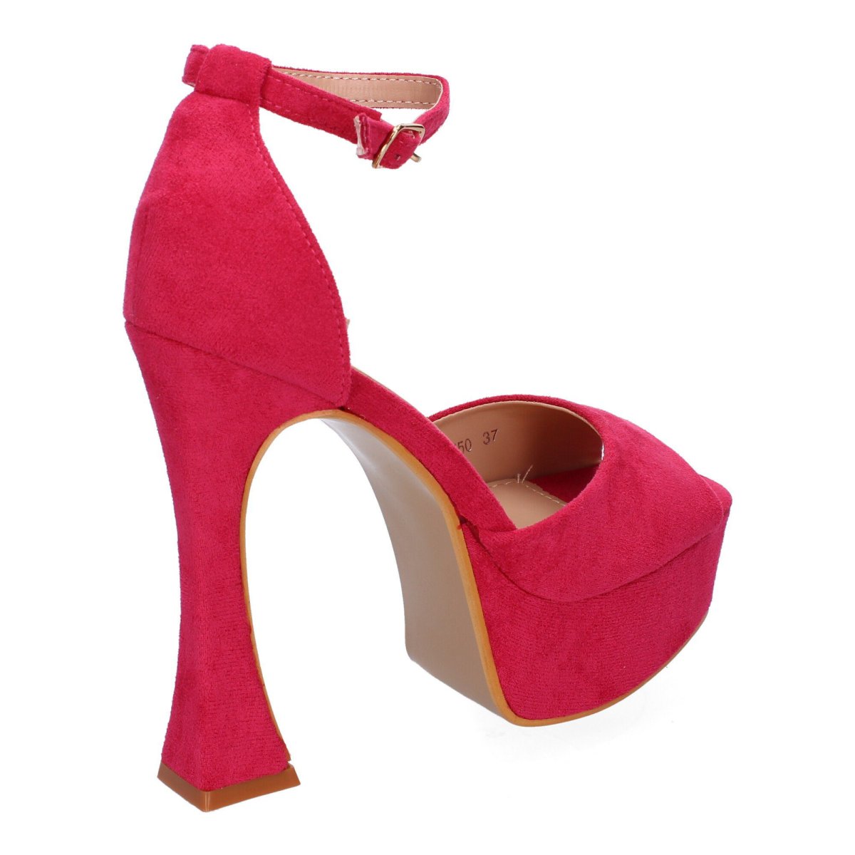Sandalias de plataforma fucsia altas - Imagen 5