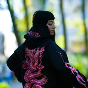 Hoodie Retun Dragon Rose