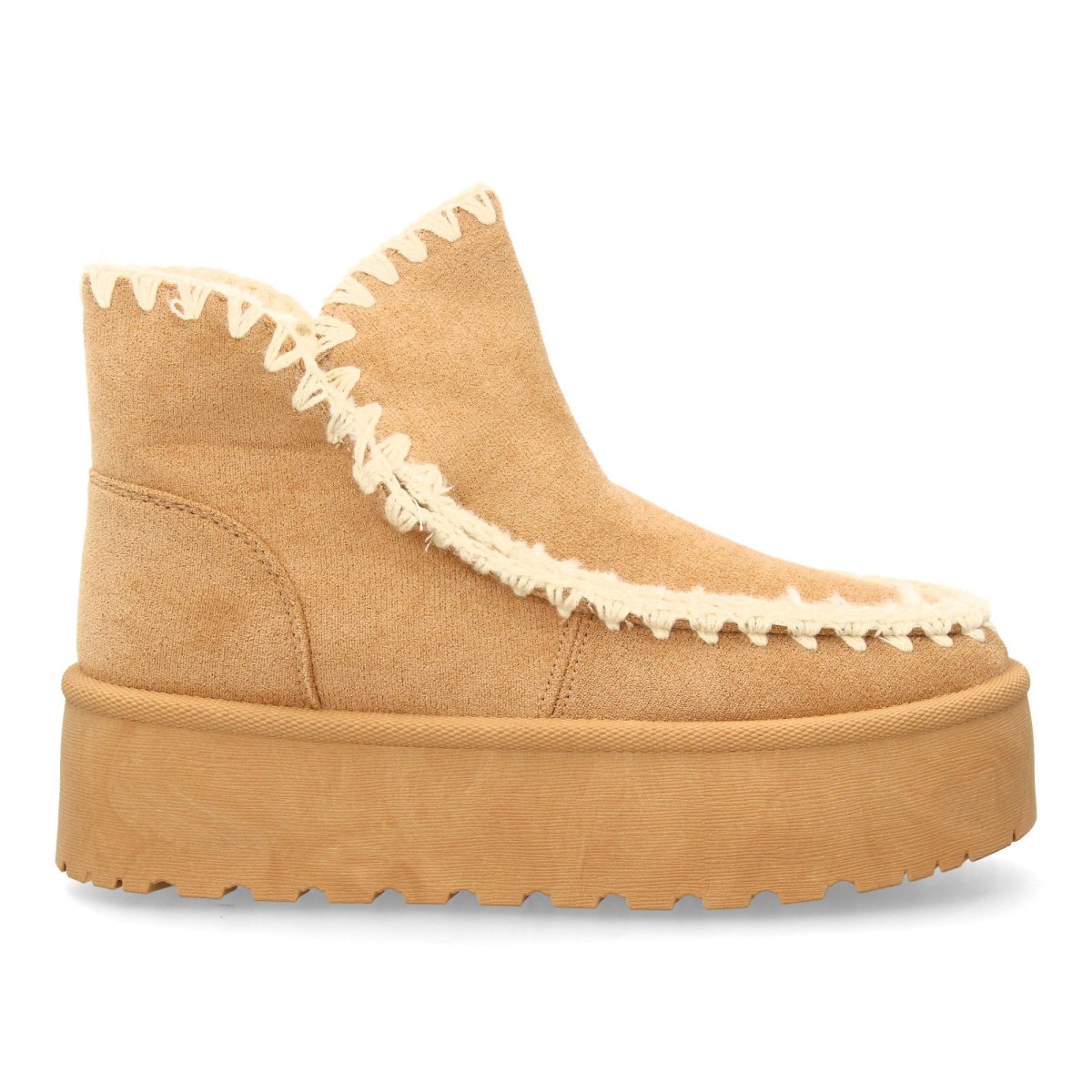 Botín australiano beige suela gruesa - Imagen 3