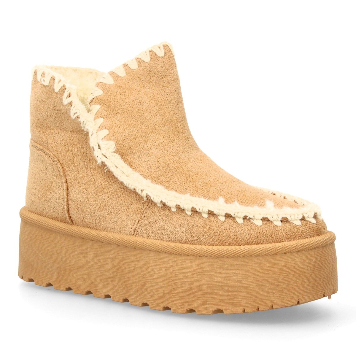 Botín australiano beige suela gruesa - Imagen 4