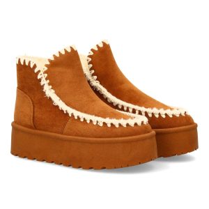 Botines australianos camel con plataforma
