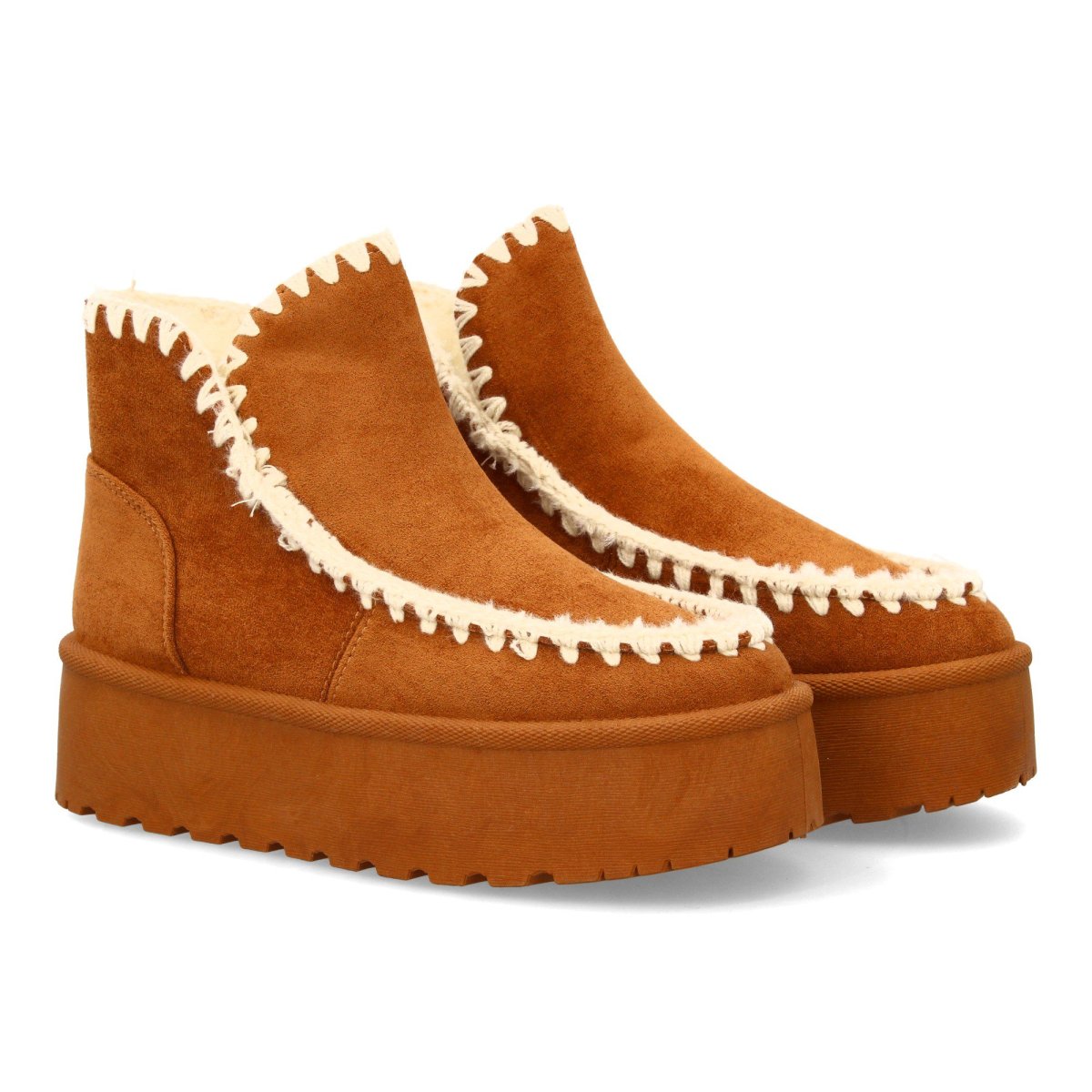 Botines australianos camel con plataforma