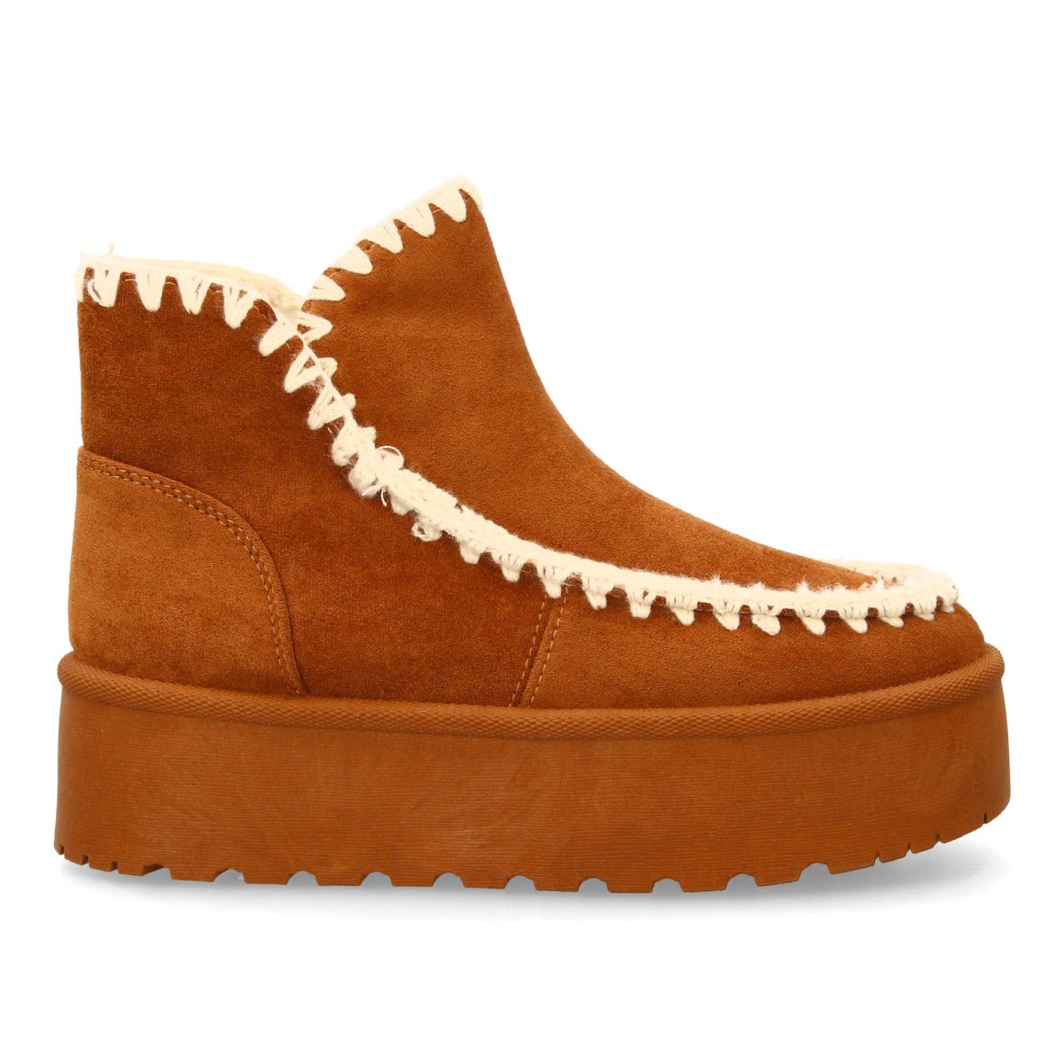 Botines australianos camel con plataforma - Imagen 3