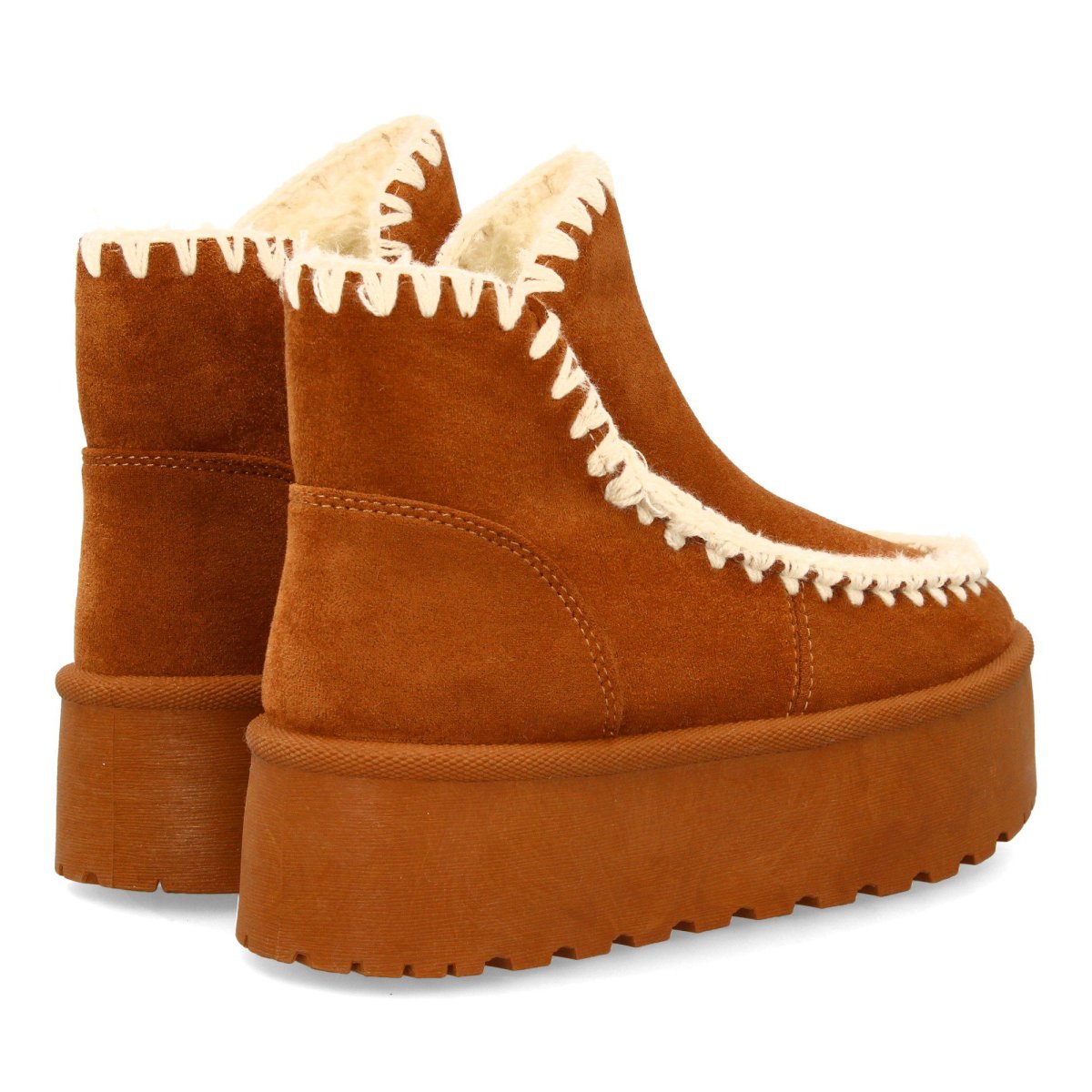 Botines australianos camel con plataforma - Imagen 6