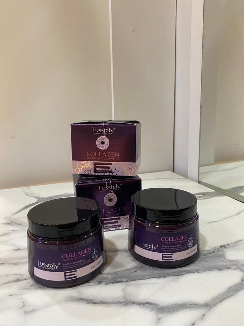 Mascarilla Capilar con Colágeno – Lusstaly Collagen Grape Essence Complex (500 ml)