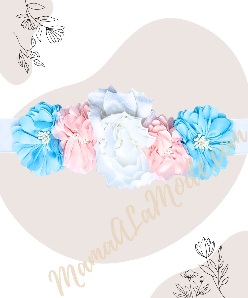 Lazo Materno Cristal Rosado-Celeste - Imagen 2