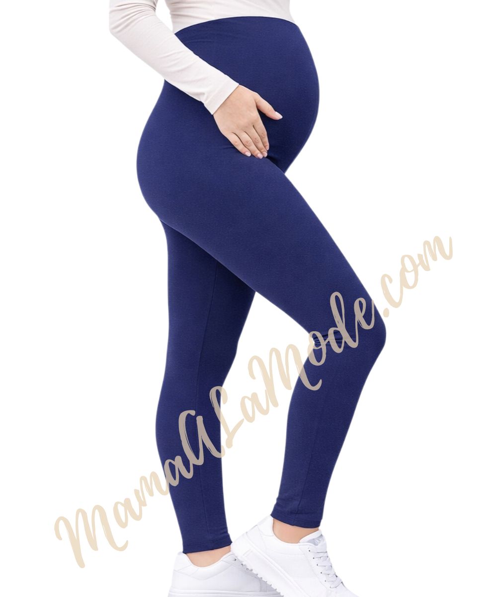 Leggings Materno Americano Algodón French Terry - Imagen 3