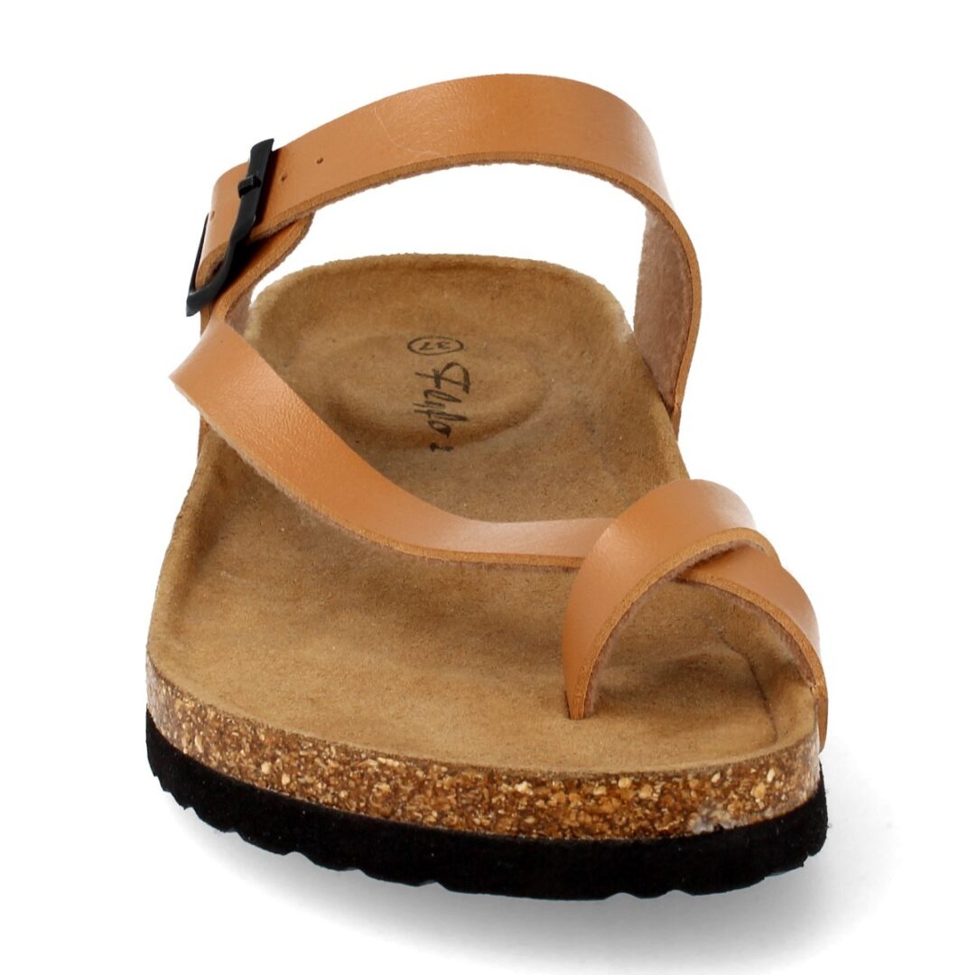 Sandalia anatómica camel con hebilla - Imagen 4