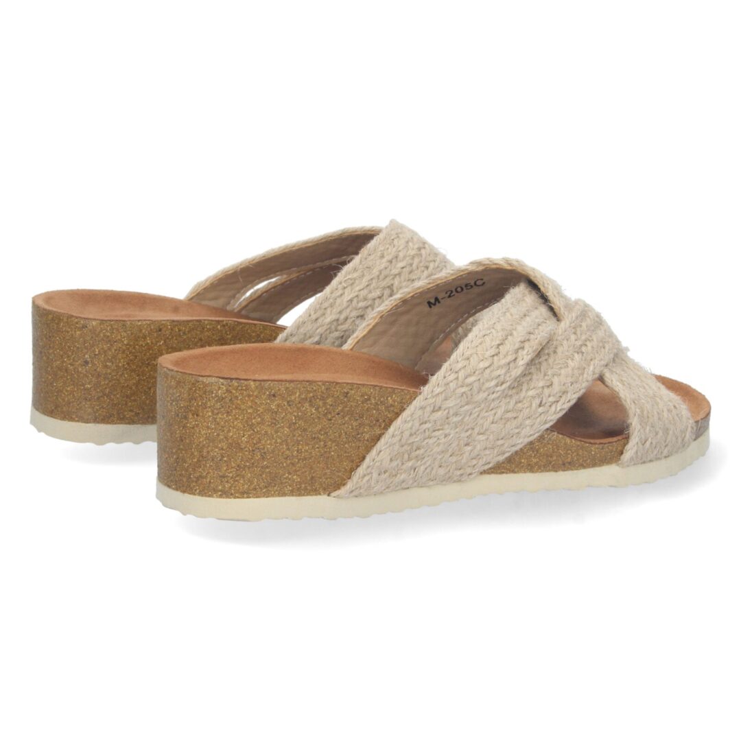 Sandalias beige cruzadas anatómicas de yute - Imagen 5