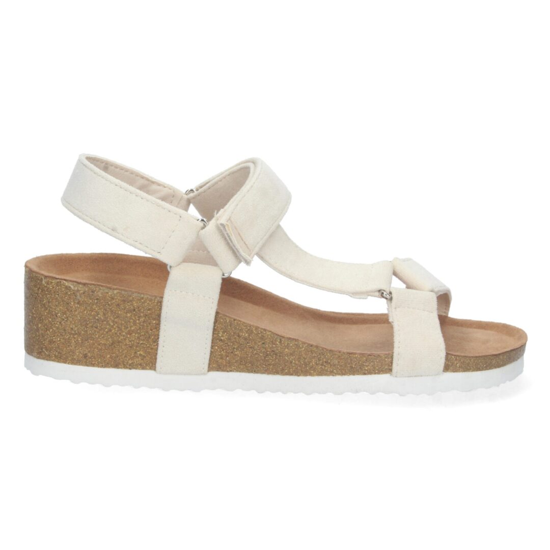 Sandalia anatómica velcro beige - Imagen 3
