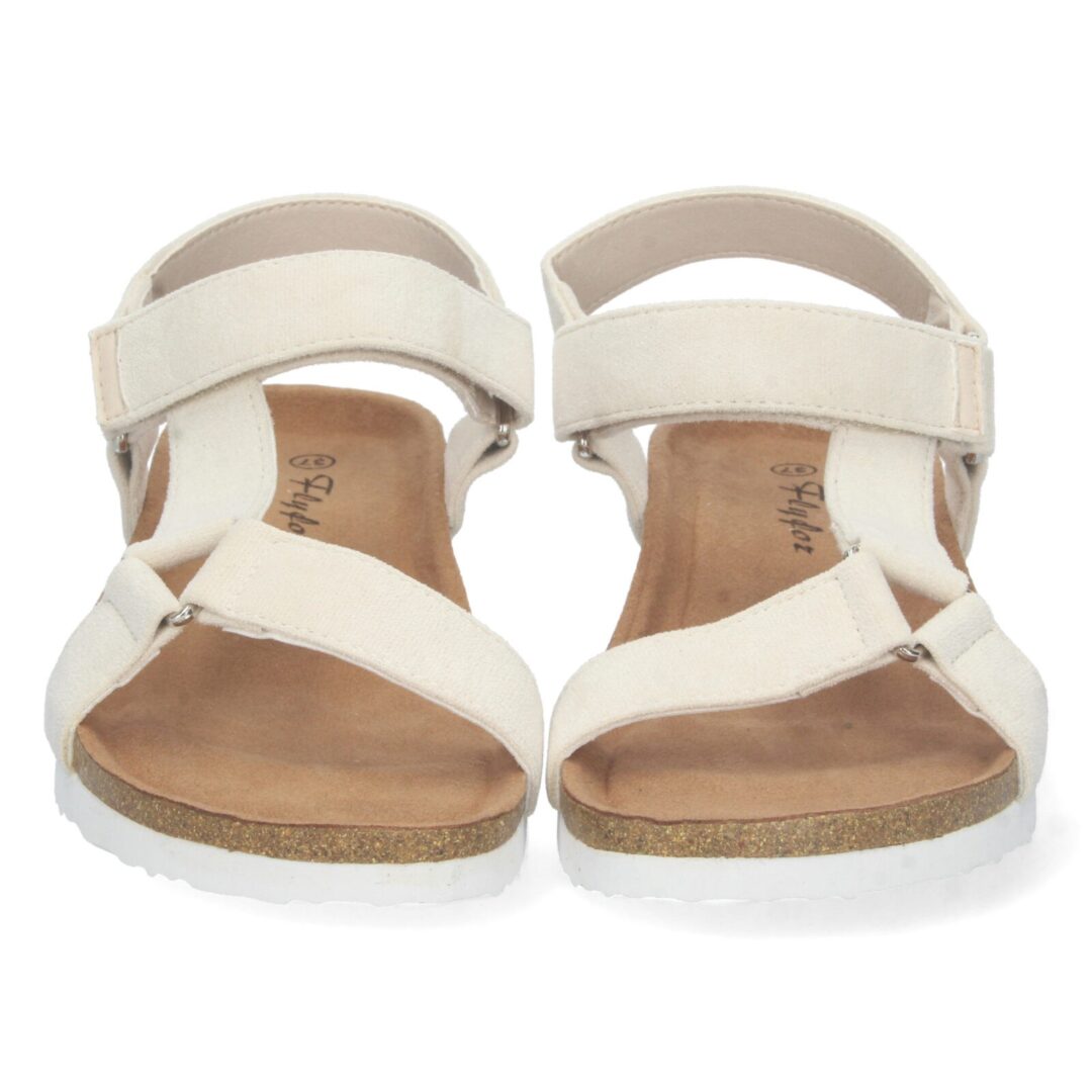 Sandalia anatómica velcro beige - Imagen 4