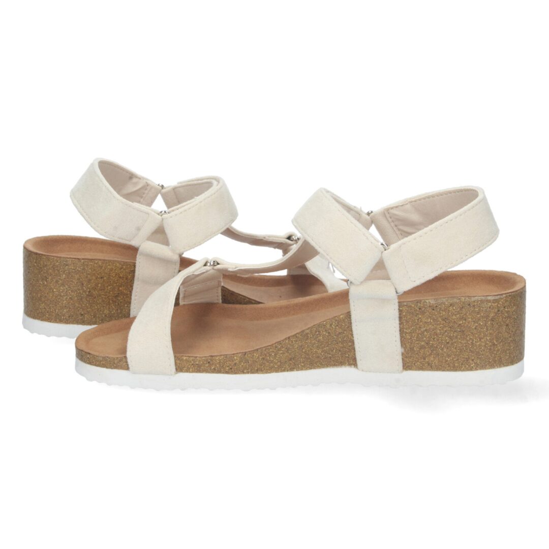 Sandalia anatómica velcro beige - Imagen 6