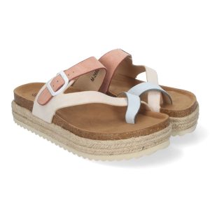 Sandalias anatómicas plataforma beige Bio