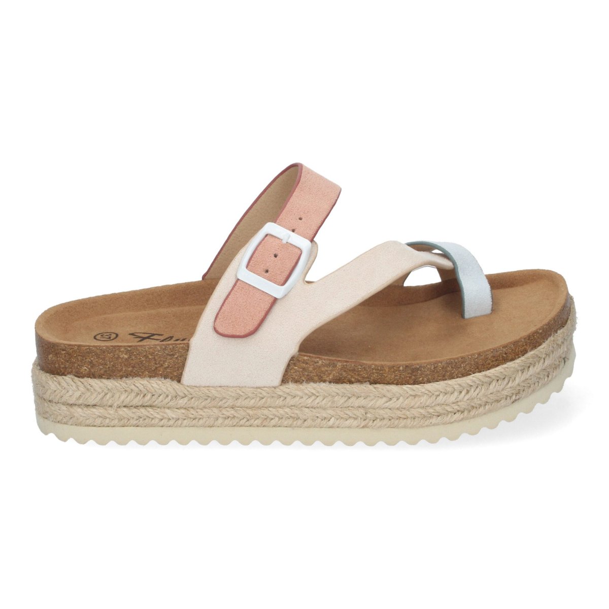Sandalias anatómicas plataforma beige Bio - Imagen 3