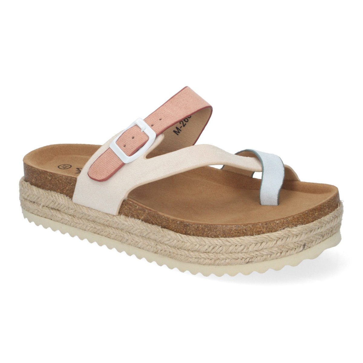 Sandalias anatómicas plataforma beige Bio - Imagen 4