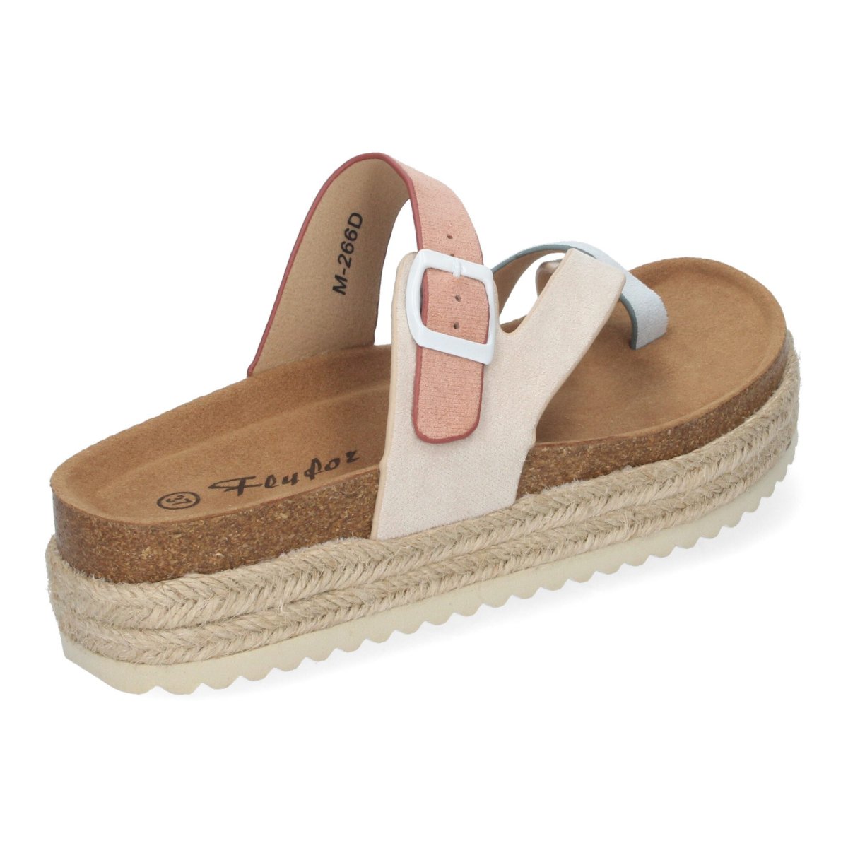 Sandalias anatómicas plataforma beige Bio - Imagen 5
