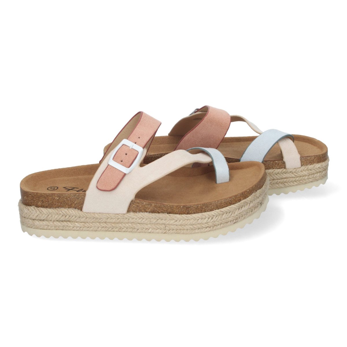 Sandalias anatómicas plataforma beige Bio - Imagen 6