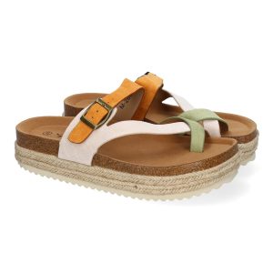 Sandalias anatómicas Bio plataforma verde