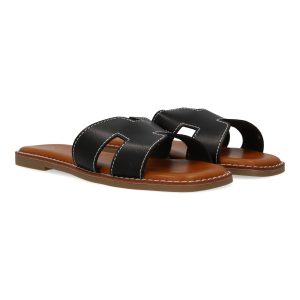 Sandalias planas negro