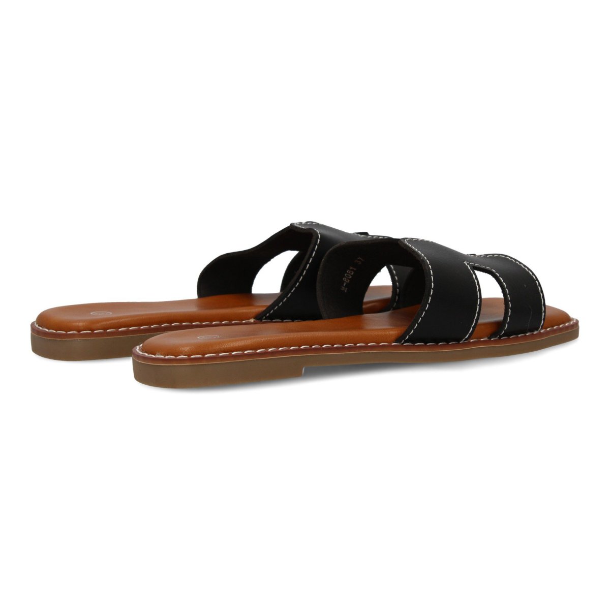 Sandalias planas negro - Imagen 3
