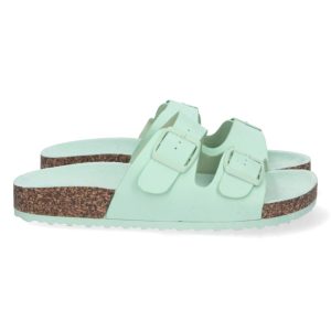 Sandalias verdes hebillas anatómicas