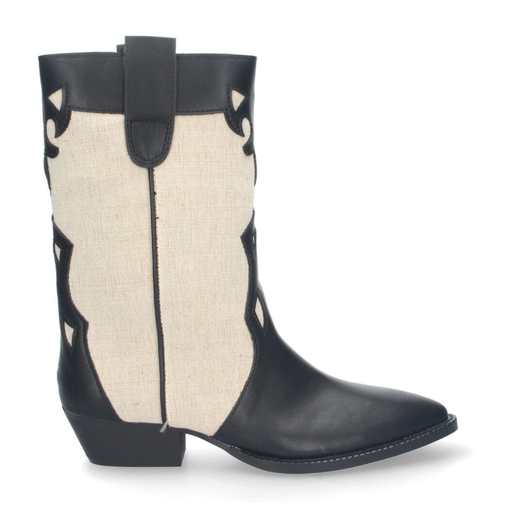 Botas camperas geométricas negras - Imagen 3