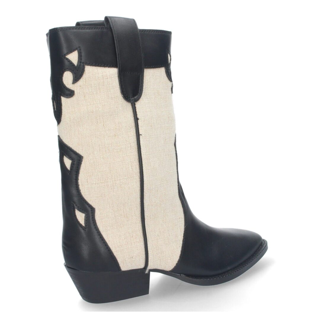 Botas camperas geométricas negras - Imagen 5