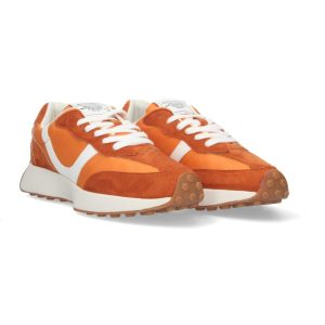 Deportivas casuales naranja suela dentada