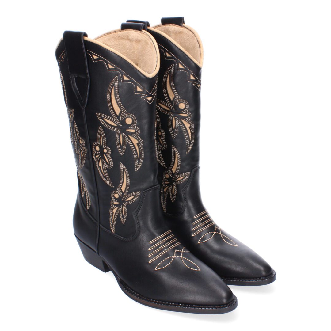 Botas Cowboy negras Corina - Imagen 2