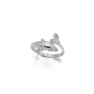 «DEL-FIN» anillo Oro blanco 18K