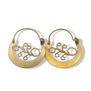 «ZENEIDA» argollas plata con baño de oro