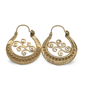 «VIANA» argollas plata baño de oro