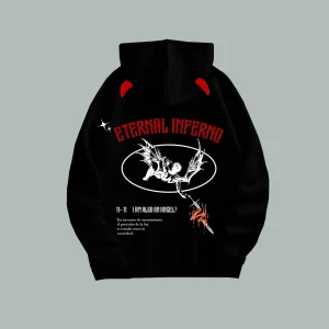 Hoodie Lucifer Con Cuernos