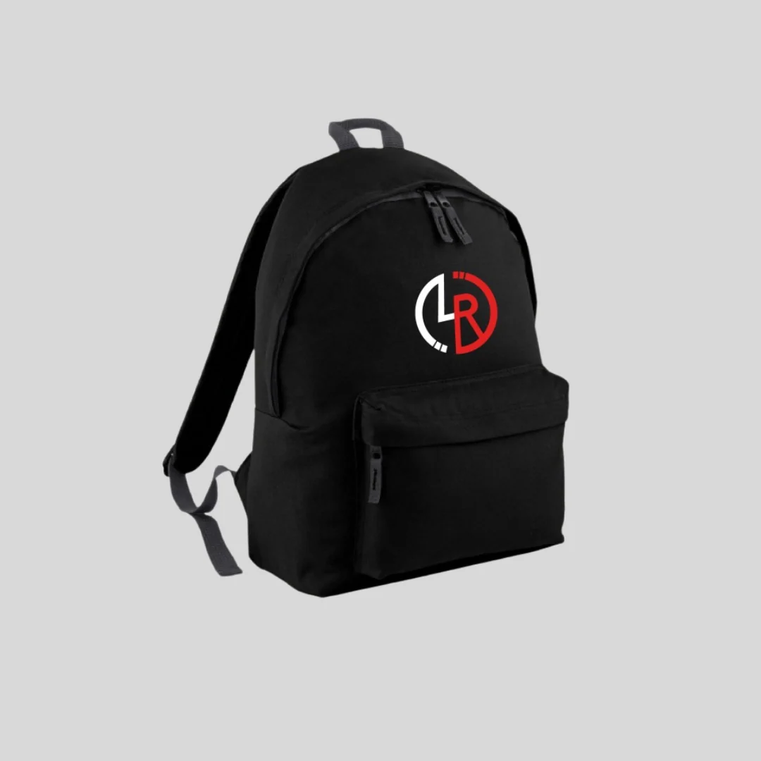 Mochila Negra con LR Bicolor - Línea Recta - Imagen 4
