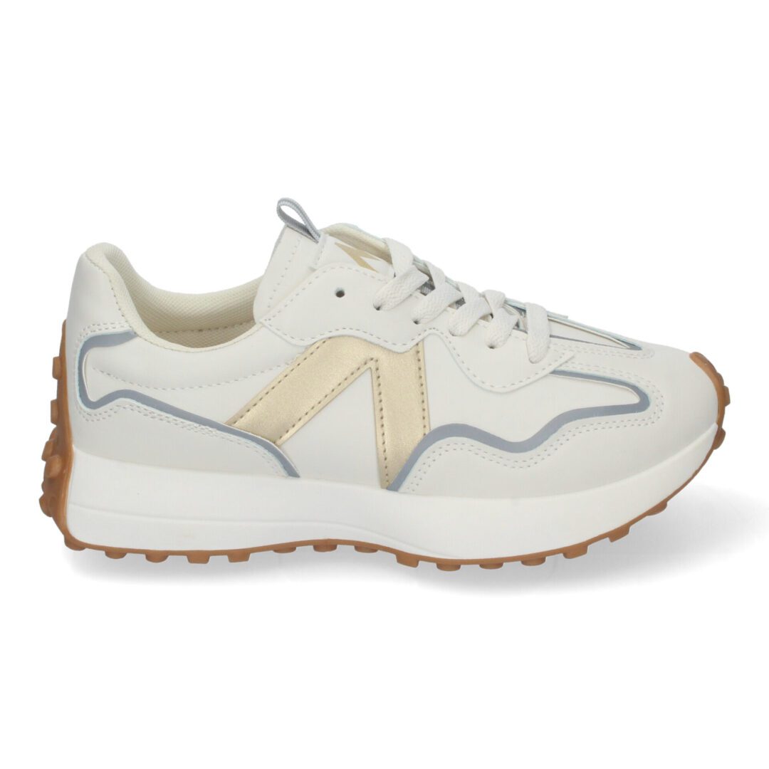 Zapatillas deportivas blancas con suela grabada - Imagen 3