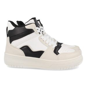 Zapatillas deportivas beige suela gruesa