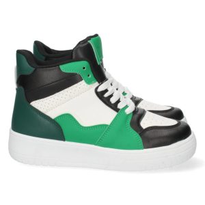 Deportiva verde suela gruesa
