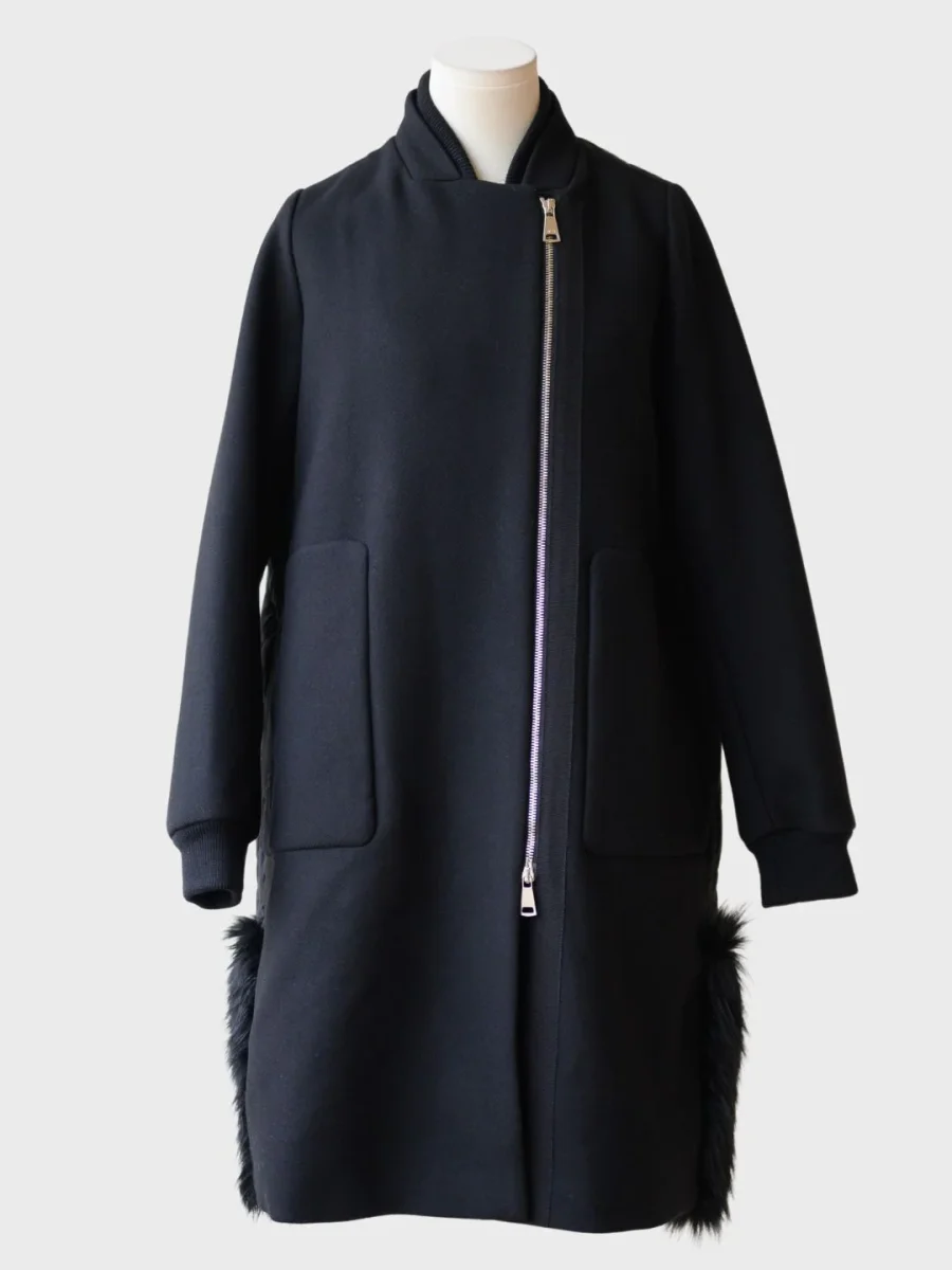 N°21 abrigo negro acolchado Talla IT38 (S) - Imagen 2