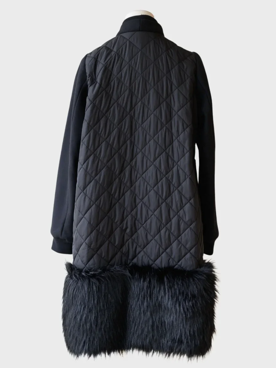 N°21 abrigo negro acolchado Talla IT38 (S) - Imagen 3
