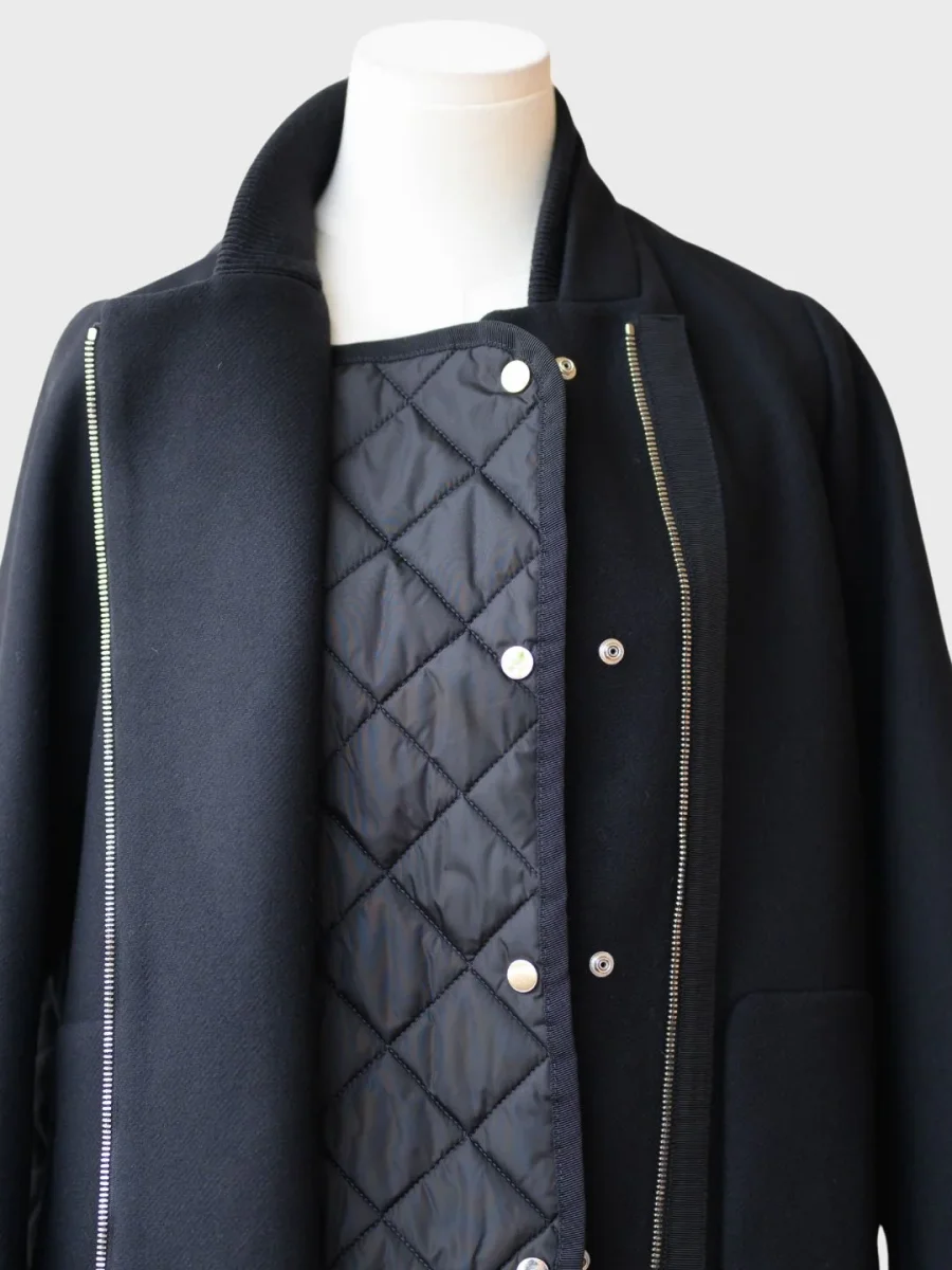 N°21 abrigo negro acolchado Talla IT38 (S) - Imagen 5