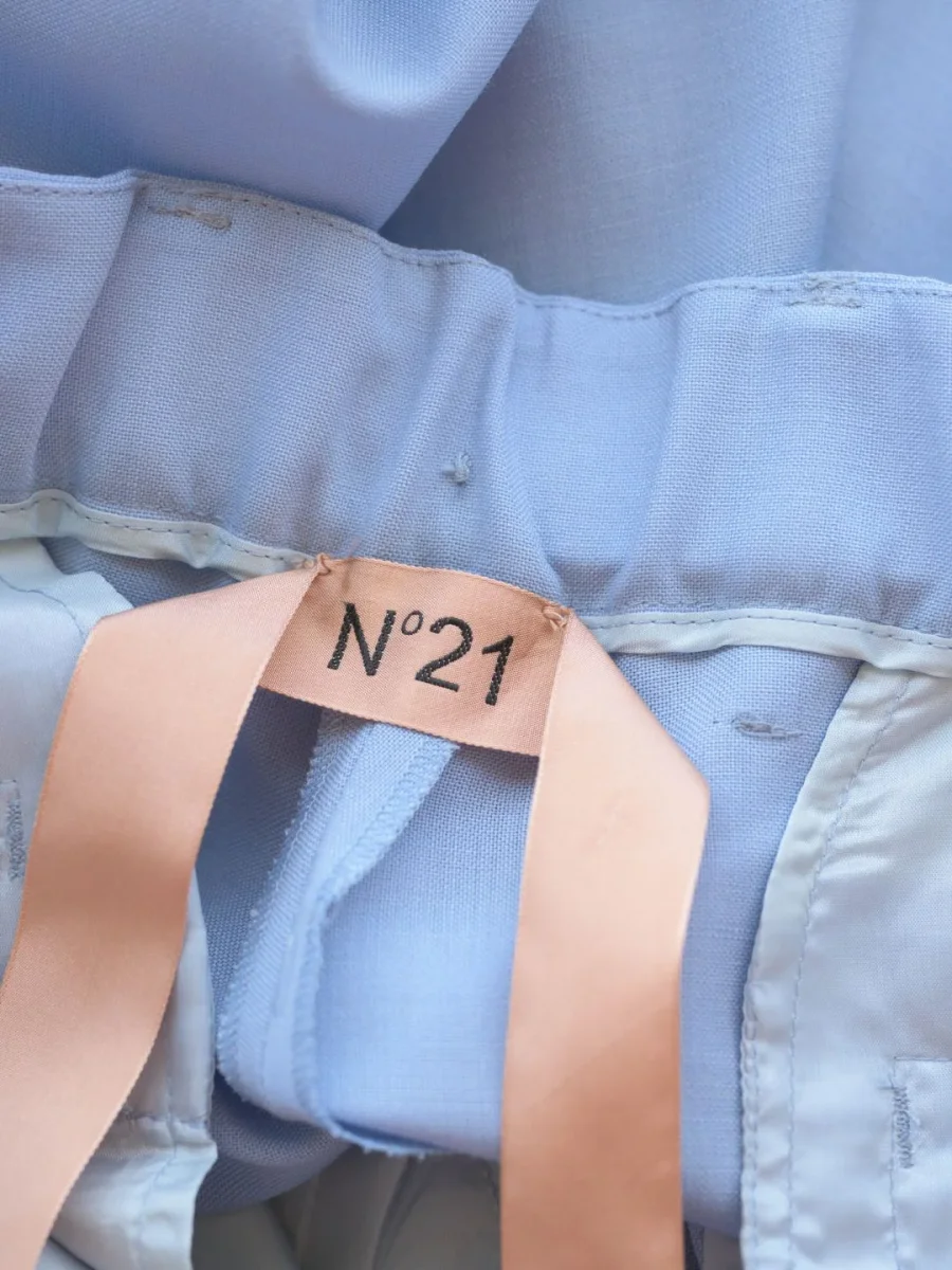 N°21 pantalón lana azul cielo Talla IT40 (S) Nuevo - Imagen 5