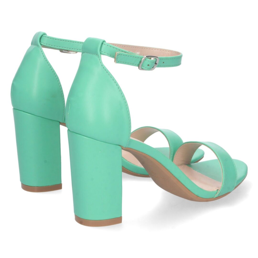 Sandalias altas de tobillo en menta - Imagen 5