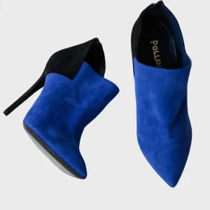 Pollini botines tacón aguja color block Talla 39 Nuevos