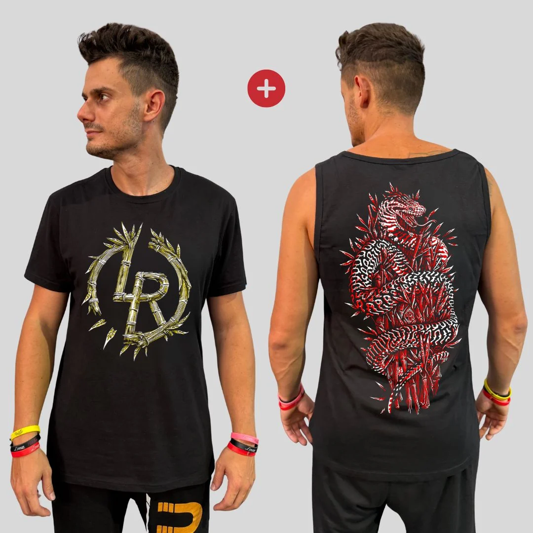 Pack Reptil - Camiseta manga corta y Camiseta sin mangas Anaconda - Imagen 2