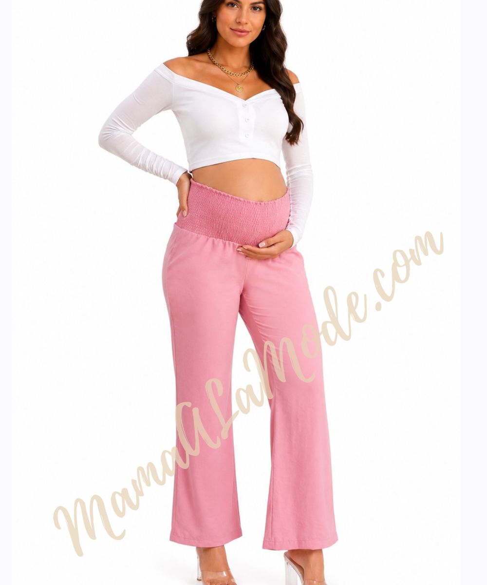 Pantalón Materno y Postparto Palazo Ivy - Imagen 3