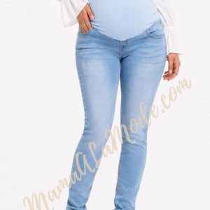 Pantalón Materno Jean Michely Cielo