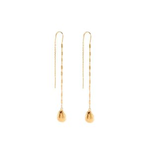 Pendientes Largos CALMA Gota Dorados María Pombo